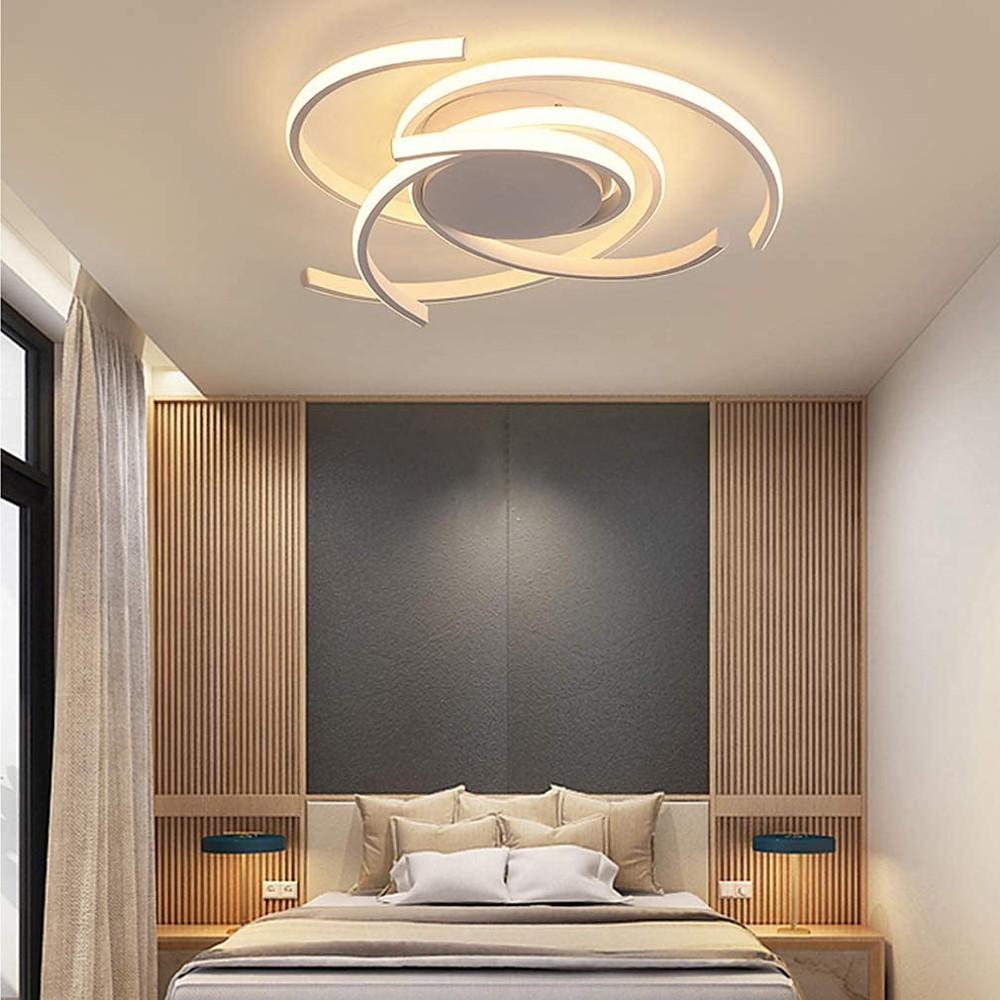 22" Artistic Aluminum Flush Mount Ceiling Light with LED