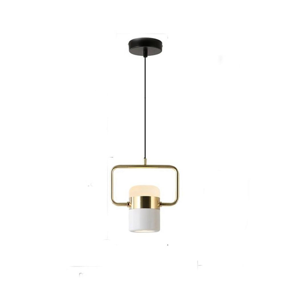Modern Microphone Pendant Light with Integrated LED - Black & White