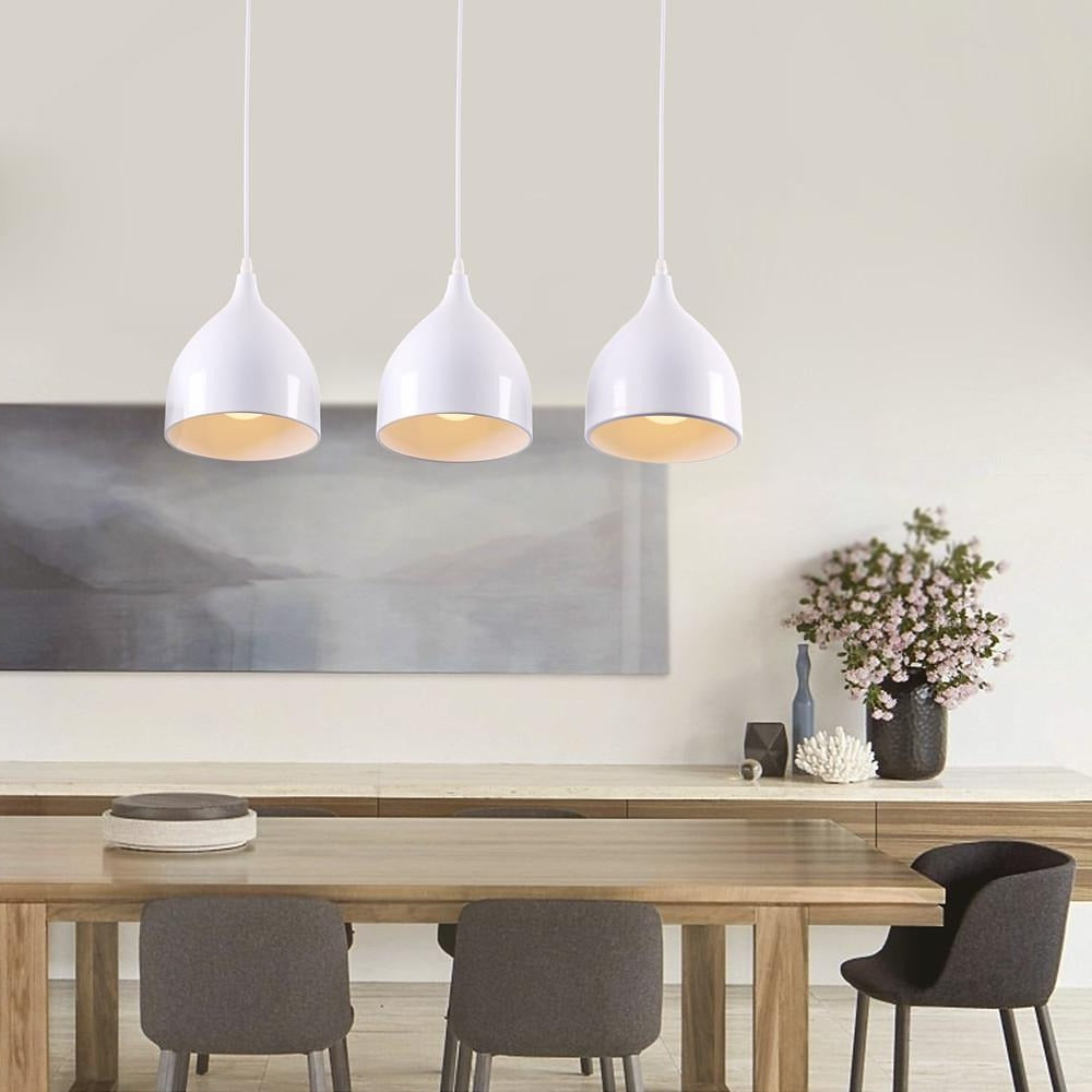 3-Light Modern Pendant Light Metal Island Chandelier