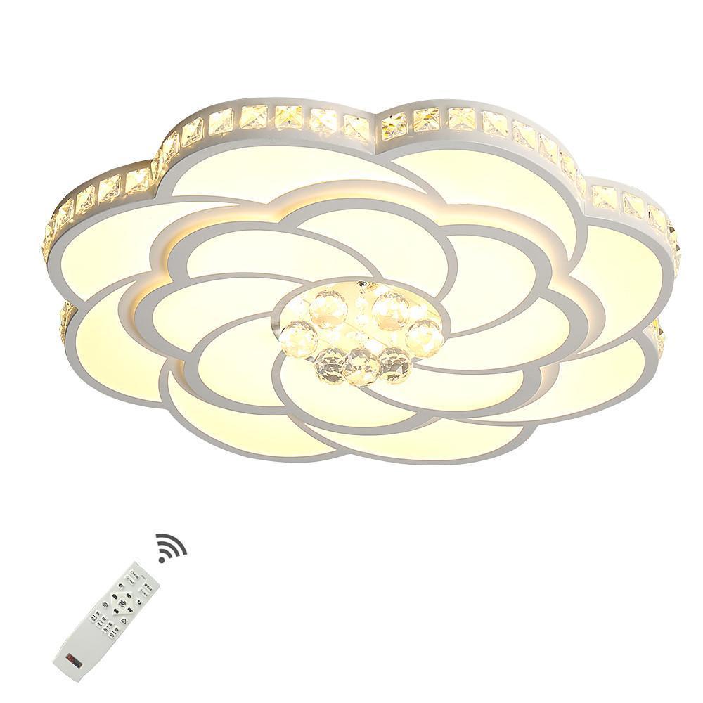 Flower Swirl Metal LED Flush Mount Ceiling Light