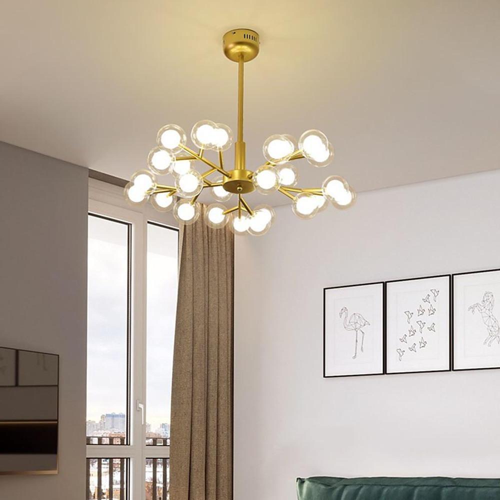 25-Light Glass Bubble Sputnik Chandelier Modern Ceiling Light