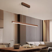 Modern Linear Chandelier Aluminum Acrylic Dining Room Pendant
