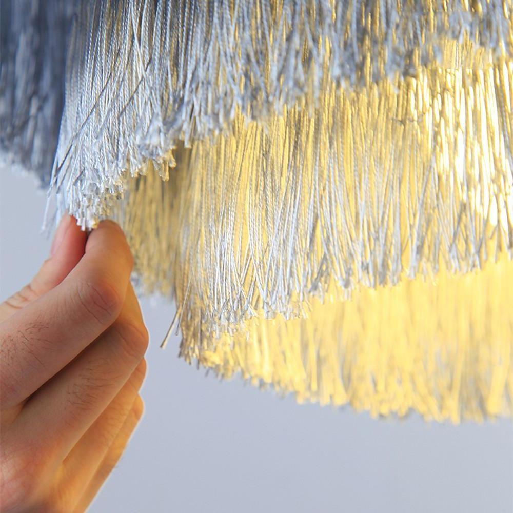 Gradated Drum Shade Pendant Light LED Contemporary Ceiling Light