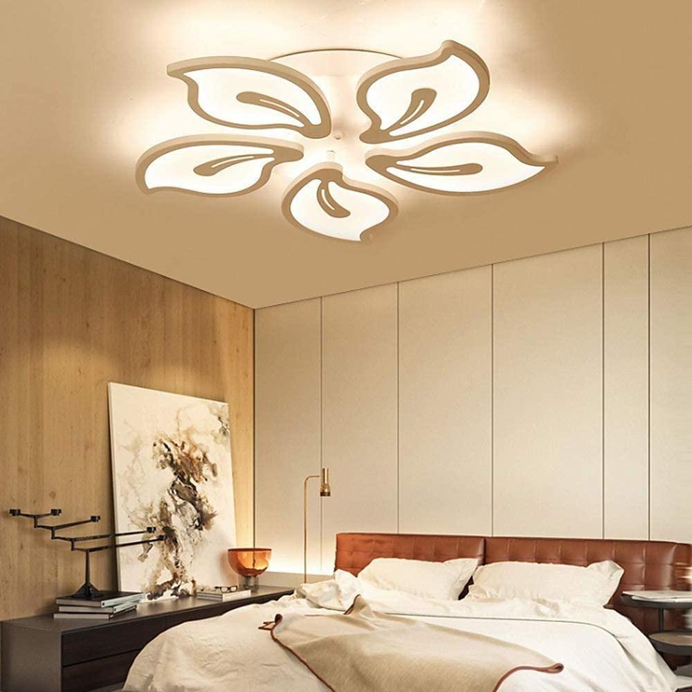 Geometric Flower LED Flush Mount Ceiling Light - Dimmable Modern