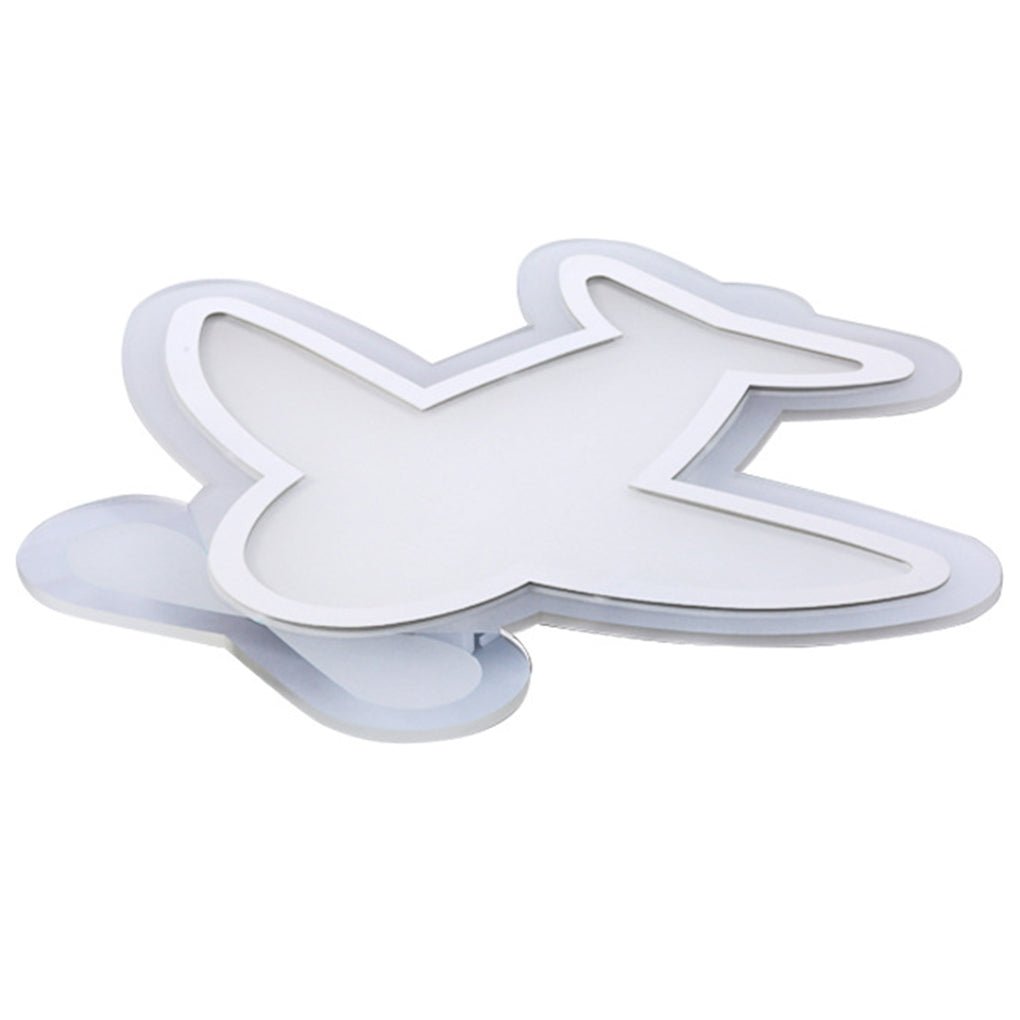 Aircraft Shaped LED Flush Mount Ceiling Light White Iron Kids Room