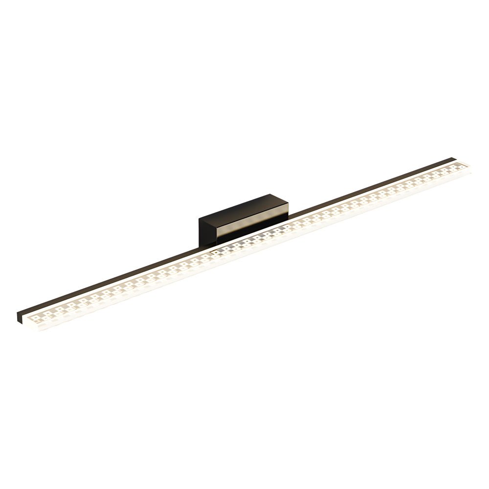 Modern LED Vanity Light with Geometric Acrylic Shade & 3-Step Dimming