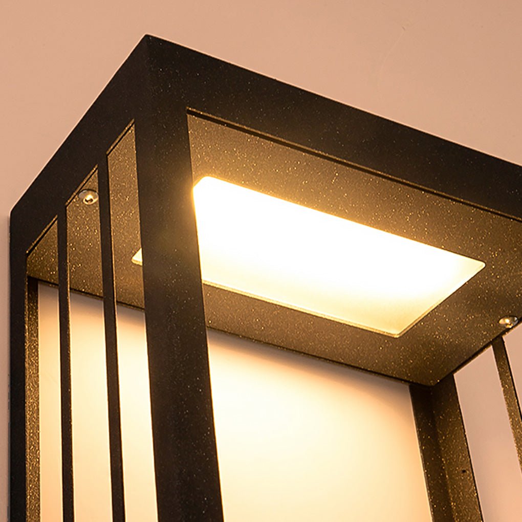 Mountain Scenery LED Outdoor Wall Lamp Waterproof Solar Hardwired