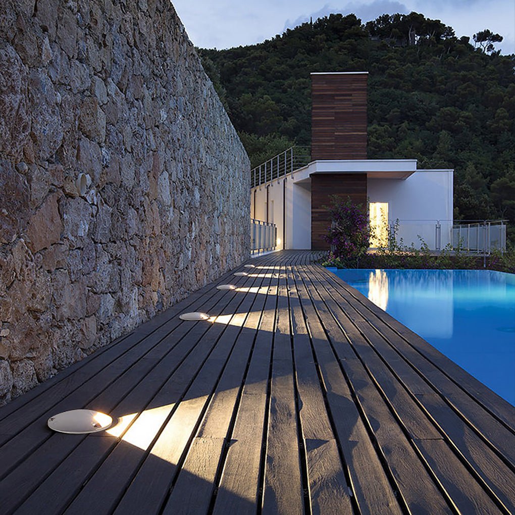 Modern Recessed LED Step Light – Waterproof Aluminum Deck Light