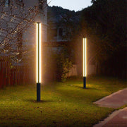Modern LED Bollard Light - Industrial Outdoor Post Lamp - Aluminum