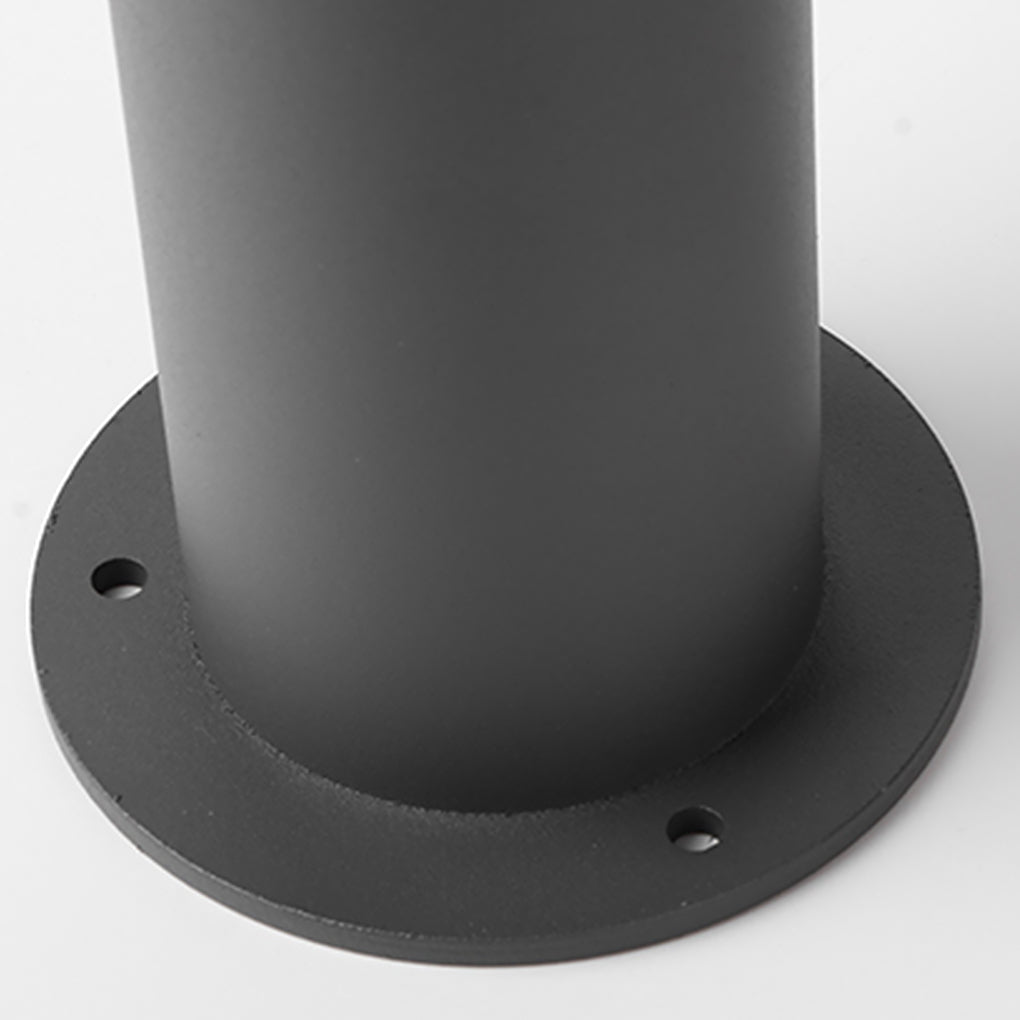 Modern LED Bollard Light - Industrial Outdoor Post Lamp - Aluminum