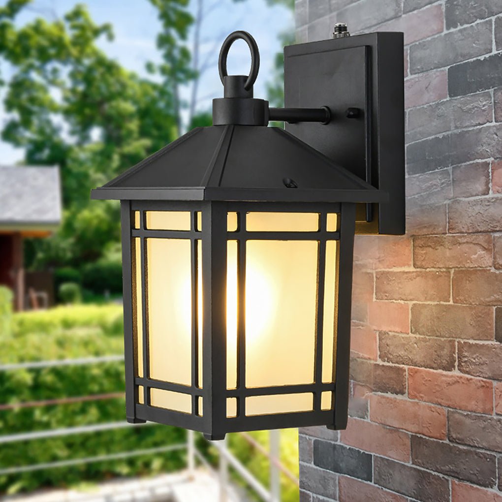 Modern Outdoor Wall Light with Auto Sensor | Waterproof IP65