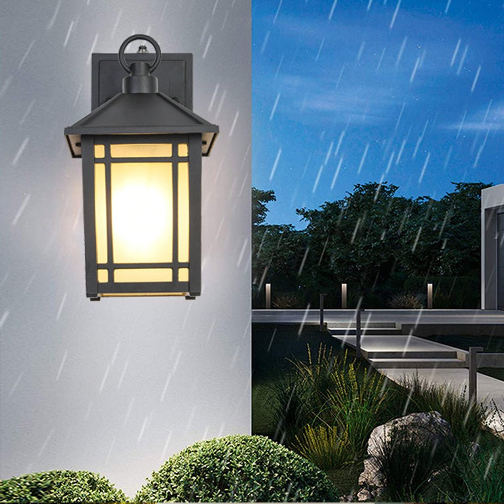 Modern Outdoor Wall Light with Auto Sensor | Waterproof IP65