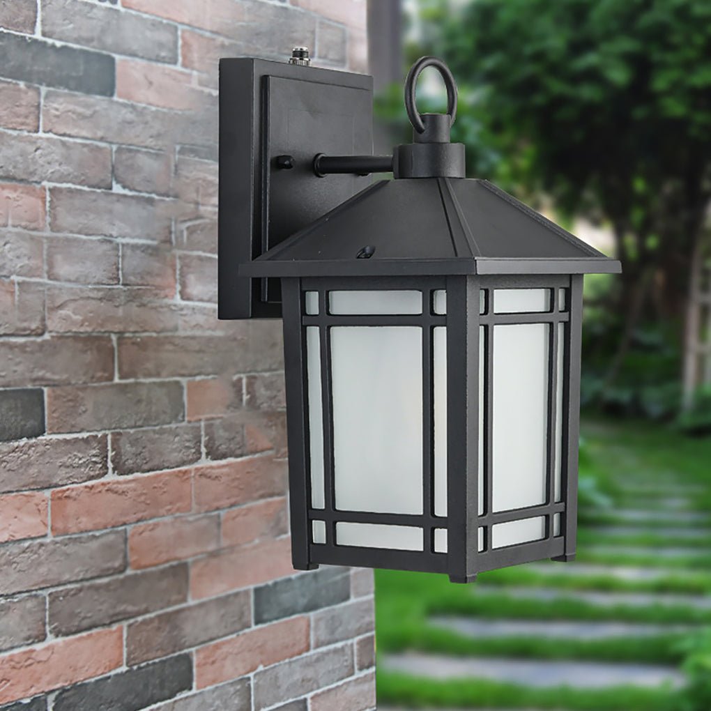 Modern Outdoor Wall Light with Auto Sensor | Waterproof IP65