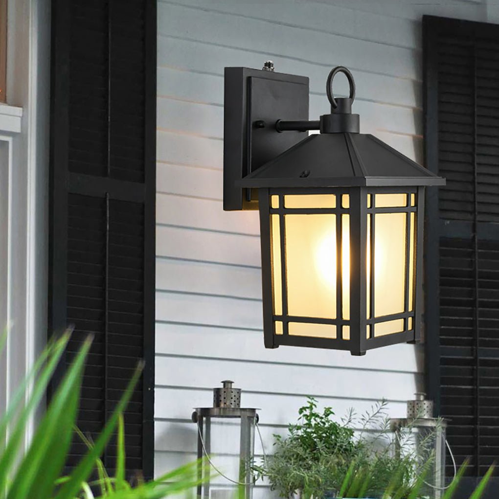 Modern Outdoor Wall Light with Auto Sensor | Waterproof IP65