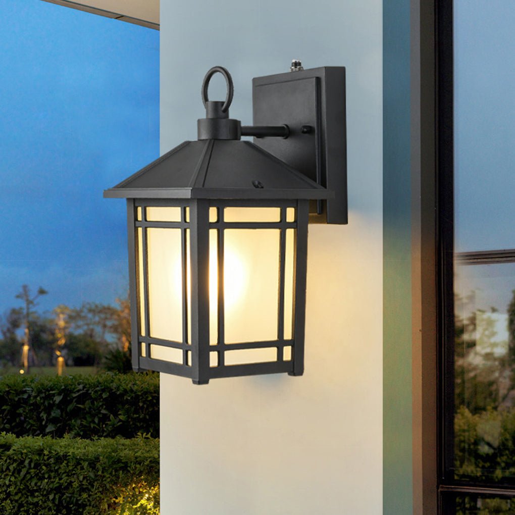 Modern Outdoor Wall Light with Auto Sensor | Waterproof IP65