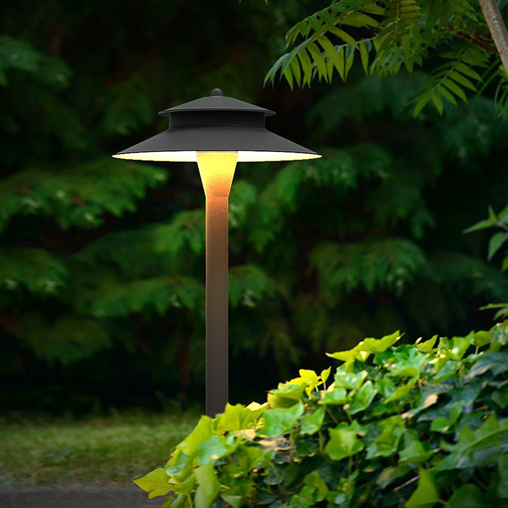 Industrial Hat-Top LED Pathway Light 5W Aluminum Outdoor Lawn Lamp