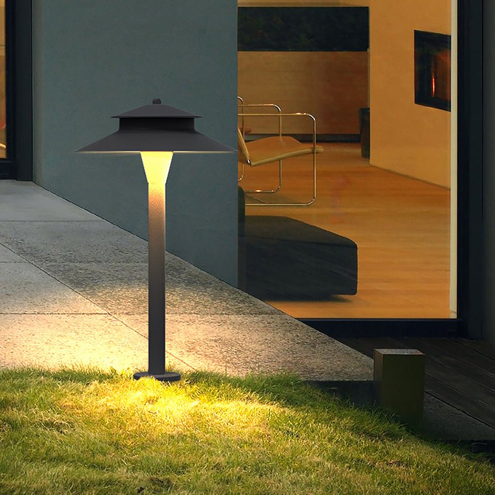 Industrial Hat-Top LED Pathway Light 5W Aluminum Outdoor Lawn Lamp
