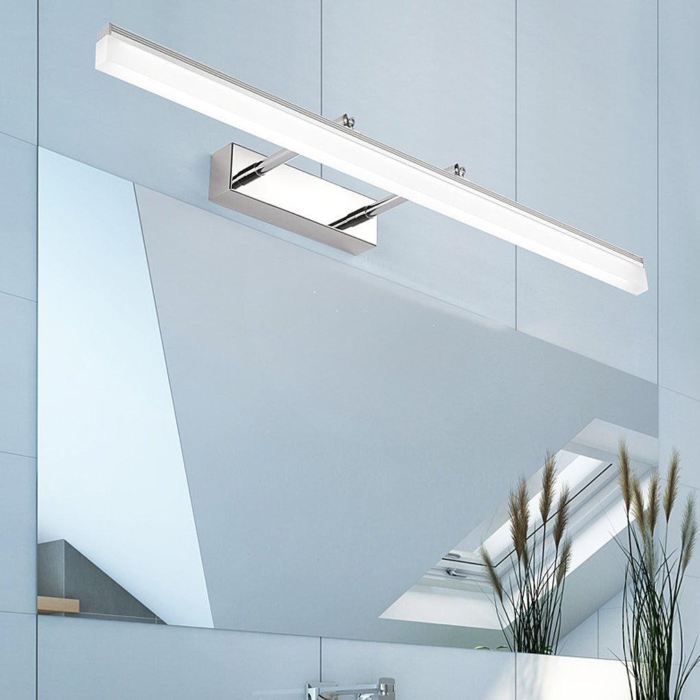 Retractable Vanity Light with Adjustable Acrylic Bar