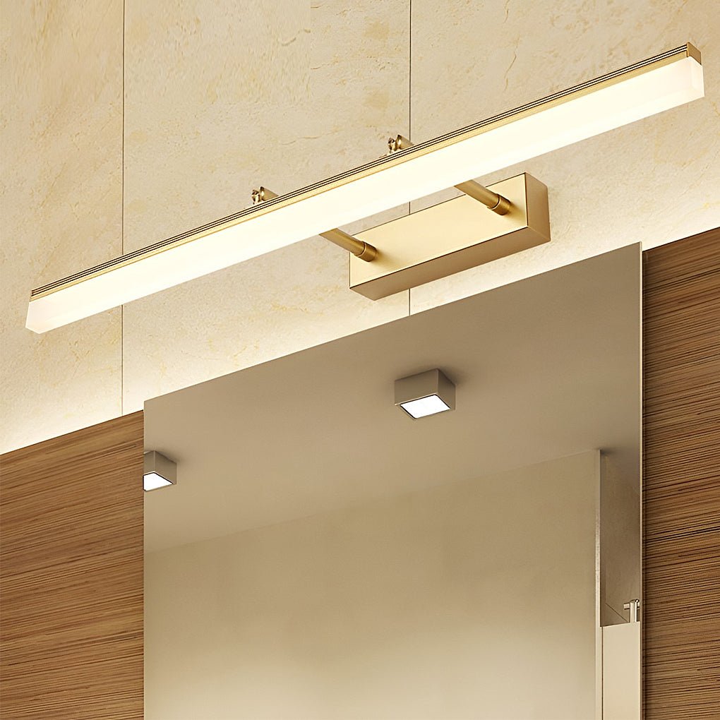 Retractable Vanity Light with Adjustable Acrylic Bar