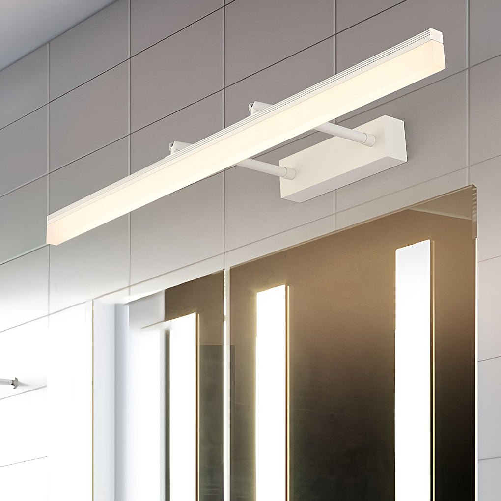 Retractable Vanity Light with Adjustable Acrylic Bar