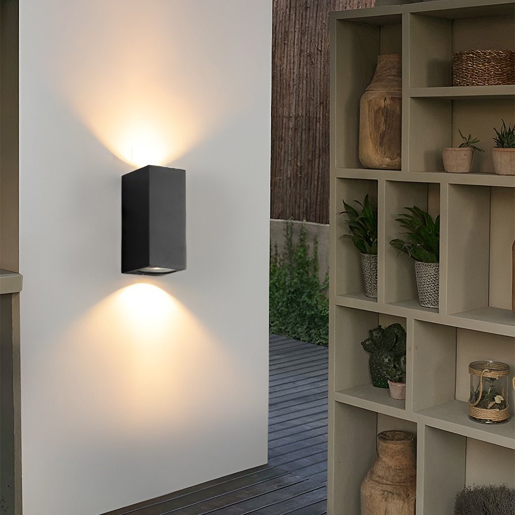 LED Up Down Outdoor Wall Light - Modern Aluminum Sconce