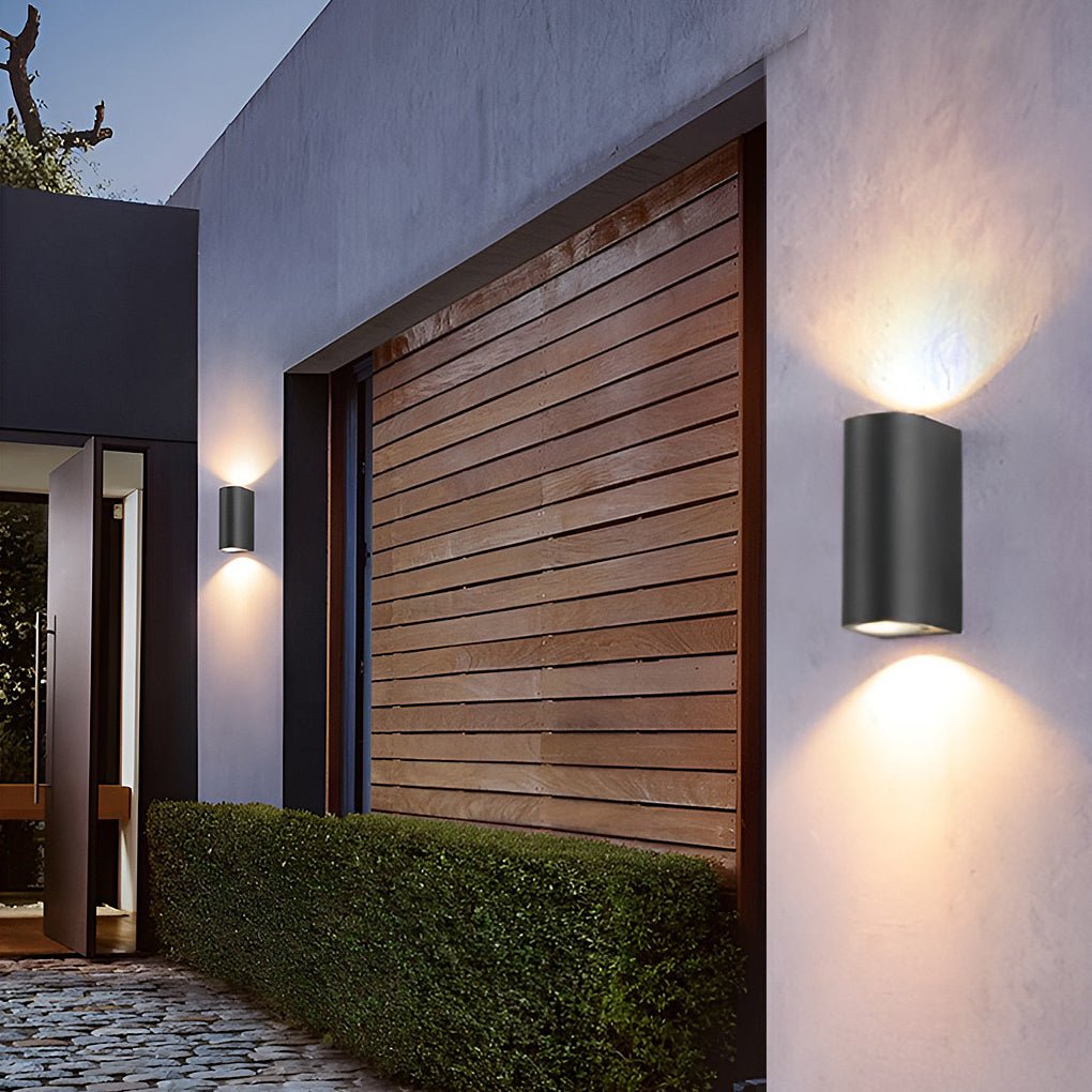 LED Up Down Outdoor Wall Light - Modern Aluminum Sconce