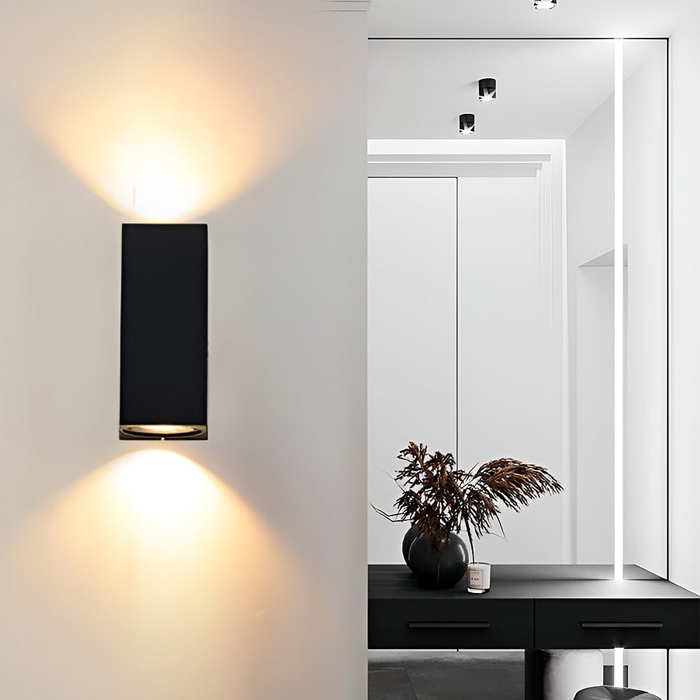 LED Up Down Outdoor Wall Light - Modern Aluminum Sconce
