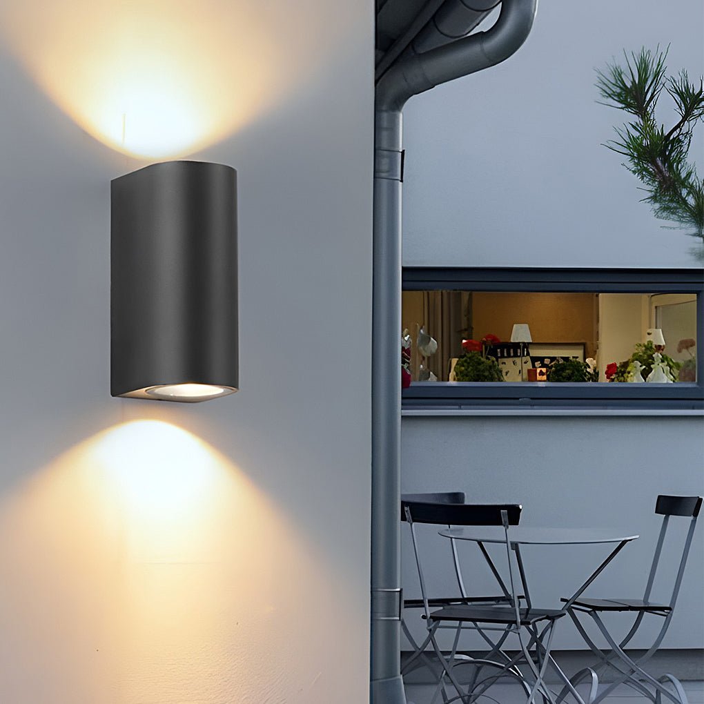 LED Up Down Outdoor Wall Light - Modern Aluminum Sconce