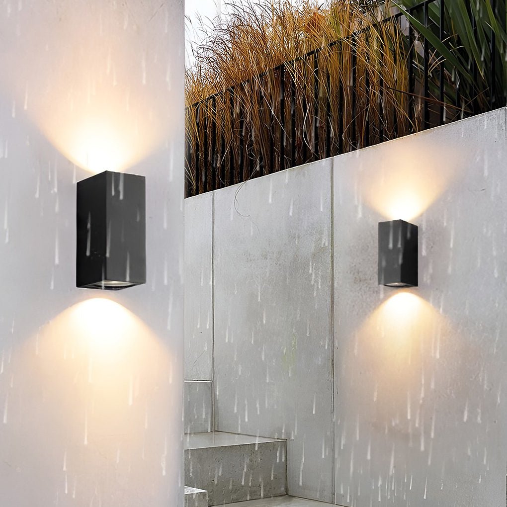 LED Up Down Outdoor Wall Light - Modern Aluminum Sconce