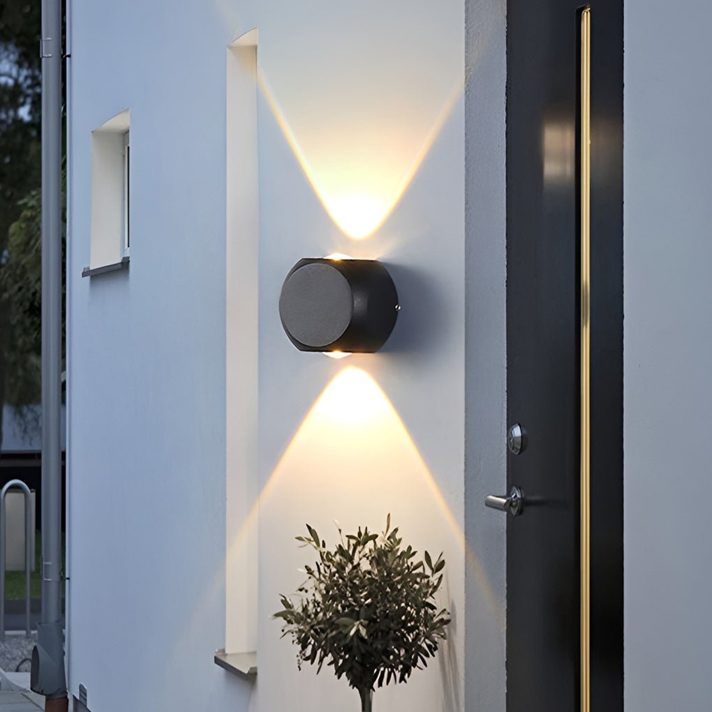 Modern Up Down Wall Light Outdoor Aluminum Waterproof Sconce