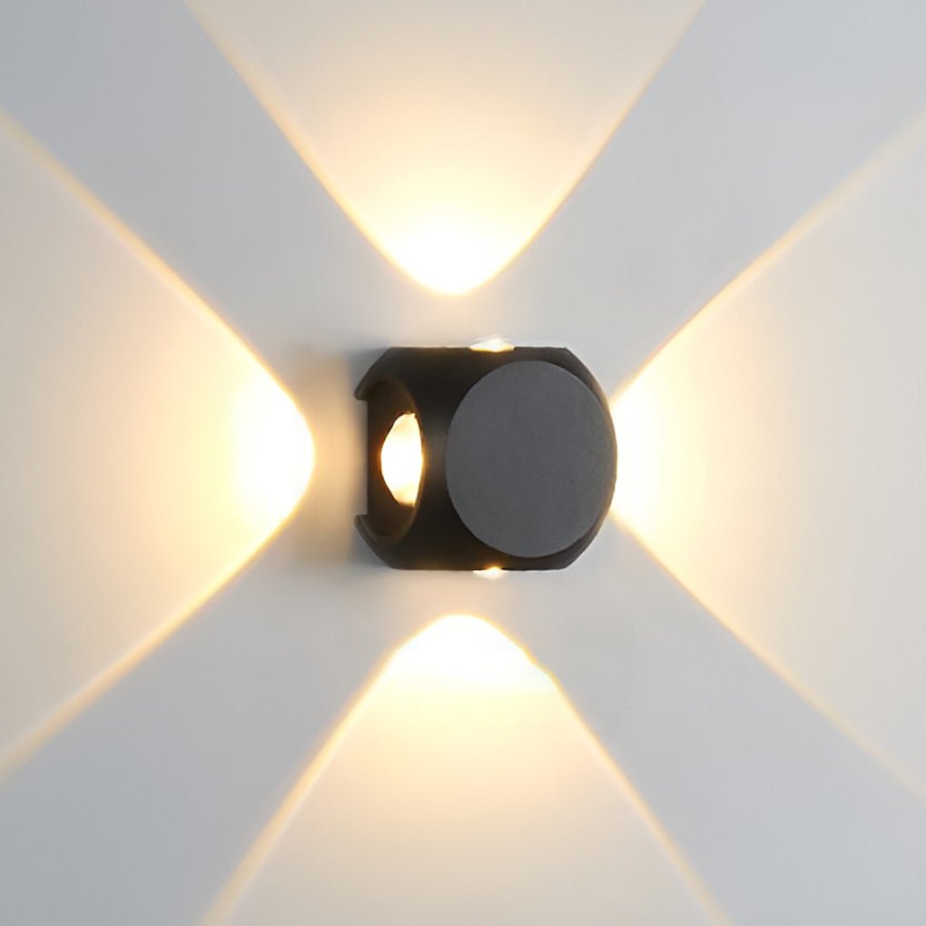 Modern Up Down Wall Light Outdoor Aluminum Waterproof Sconce