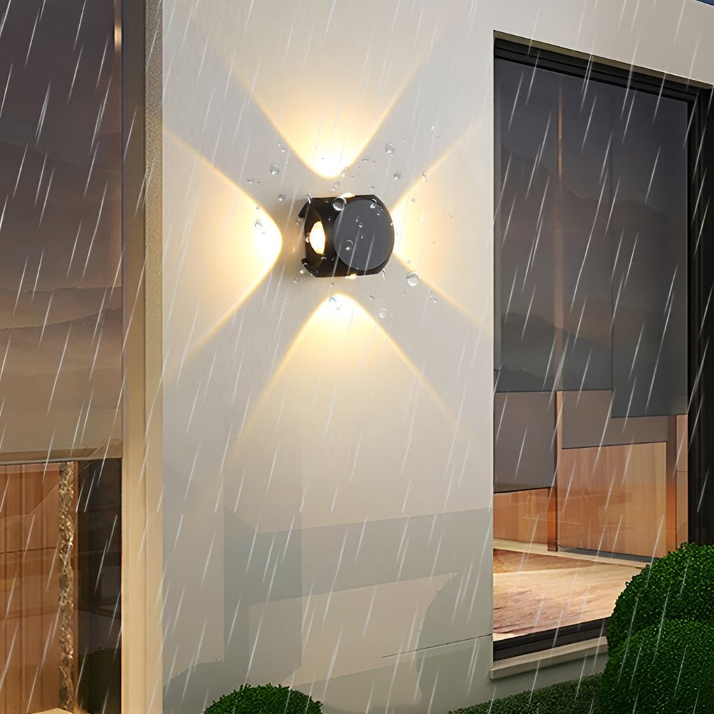 Modern Up Down Wall Light Outdoor Aluminum Waterproof Sconce