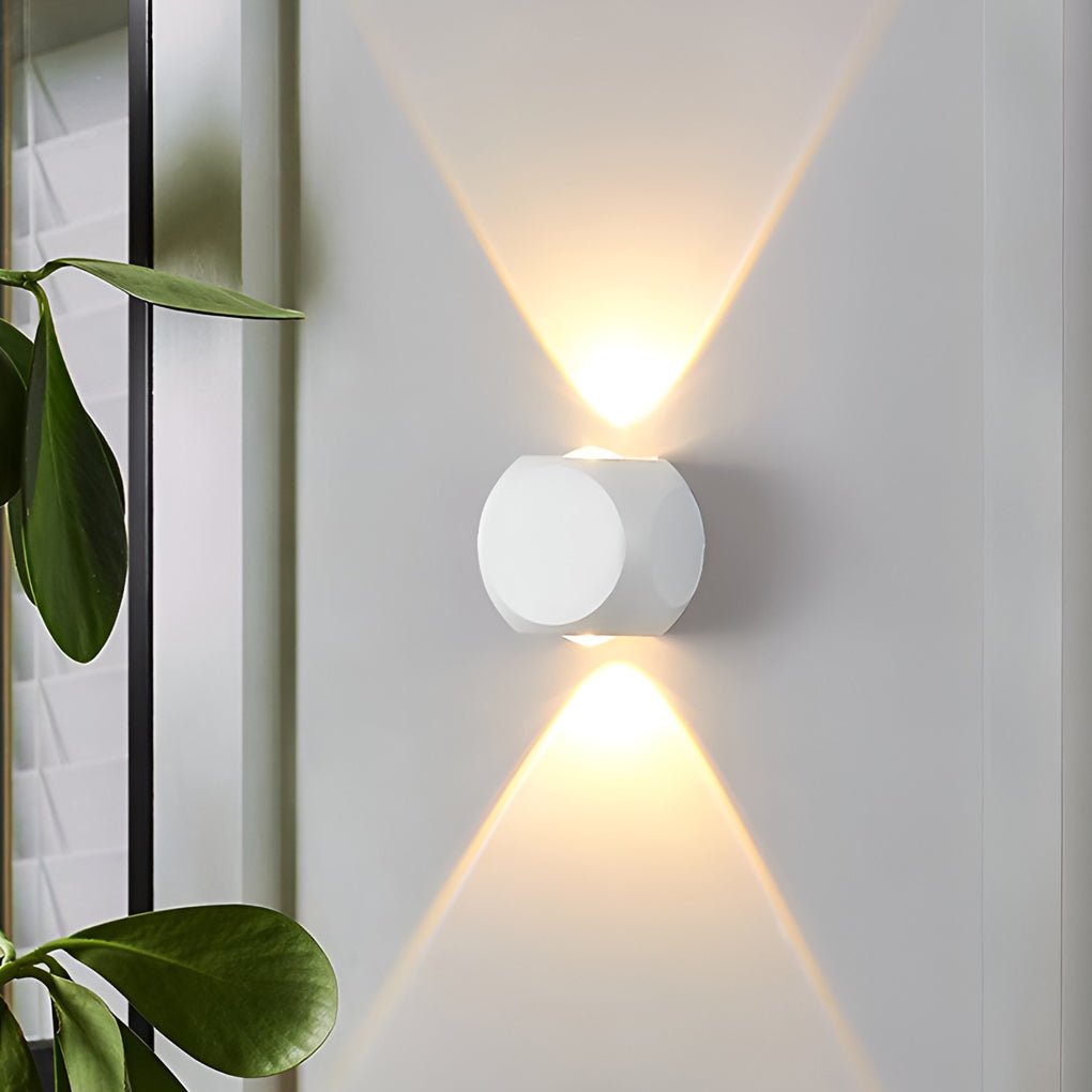 Modern Up Down Wall Light Outdoor Aluminum Waterproof Sconce