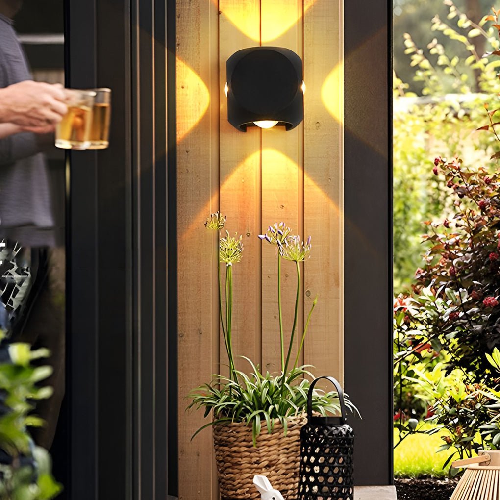 Modern Up Down Wall Light Outdoor Aluminum Waterproof Sconce