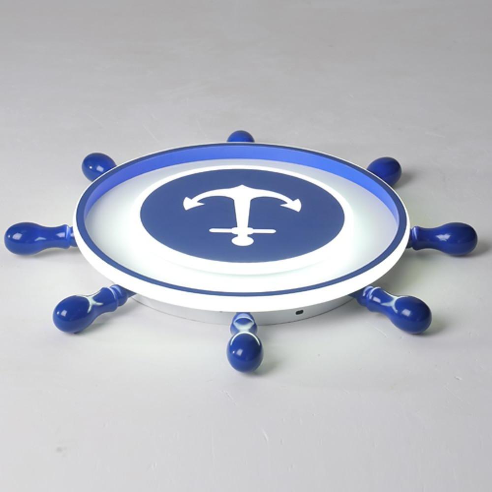 Anchor Insignia Flush Mount LED Ceiling Light – Contemporary Kids Room