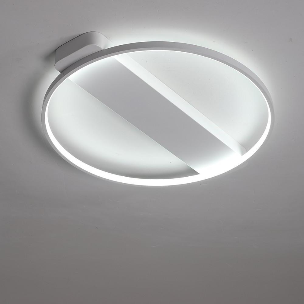 Modern LED Flush Mount Ceiling Light - Circle Rectangle Design