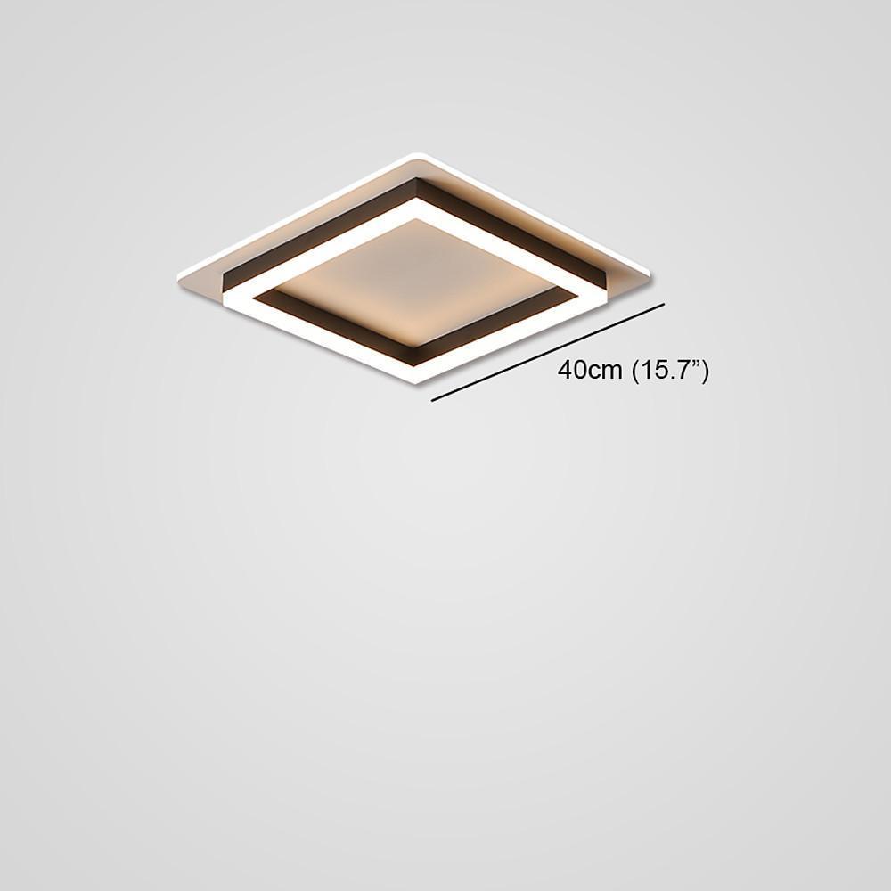 Modern LED Flush Mount Ceiling Light with Acrylic Shade