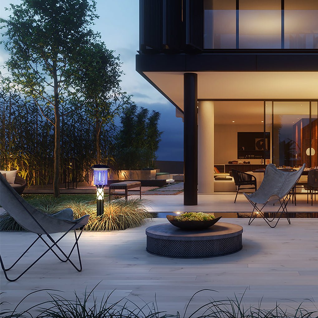 Solar LED Outdoor Mosquito Lamp with Dual Function Landscape Light