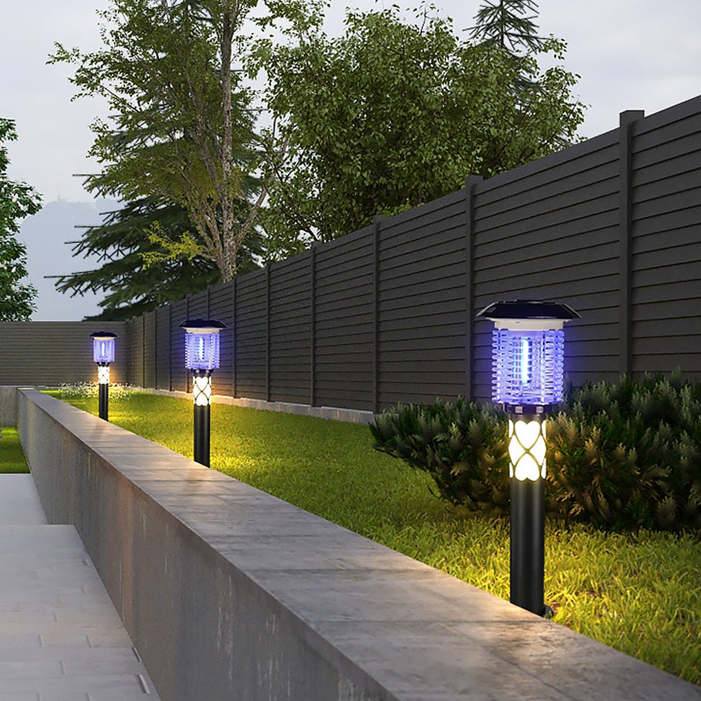 Solar LED Outdoor Mosquito Lamp with Dual Function Landscape Light