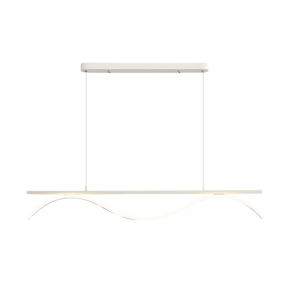 Wave Design LED Island Pendant Light - Modern Linear 47'' L