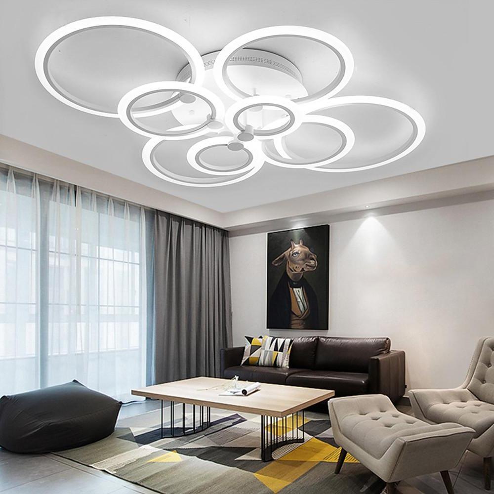 Modern Circular Aluminum Flush Mount LED Ceiling Light