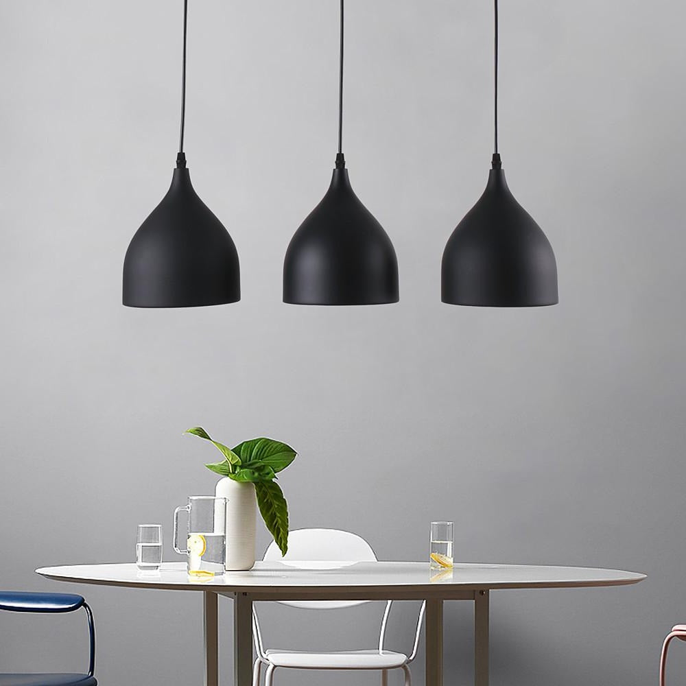 3-Light Modern Pendant Light Metal Island Chandelier