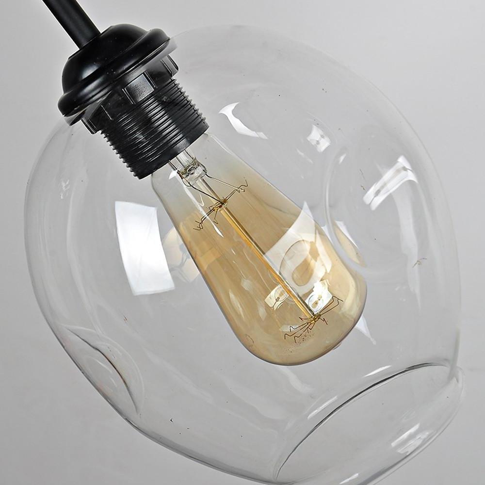 Sputnik Industrial Glass Chandelier with Customizable Shades