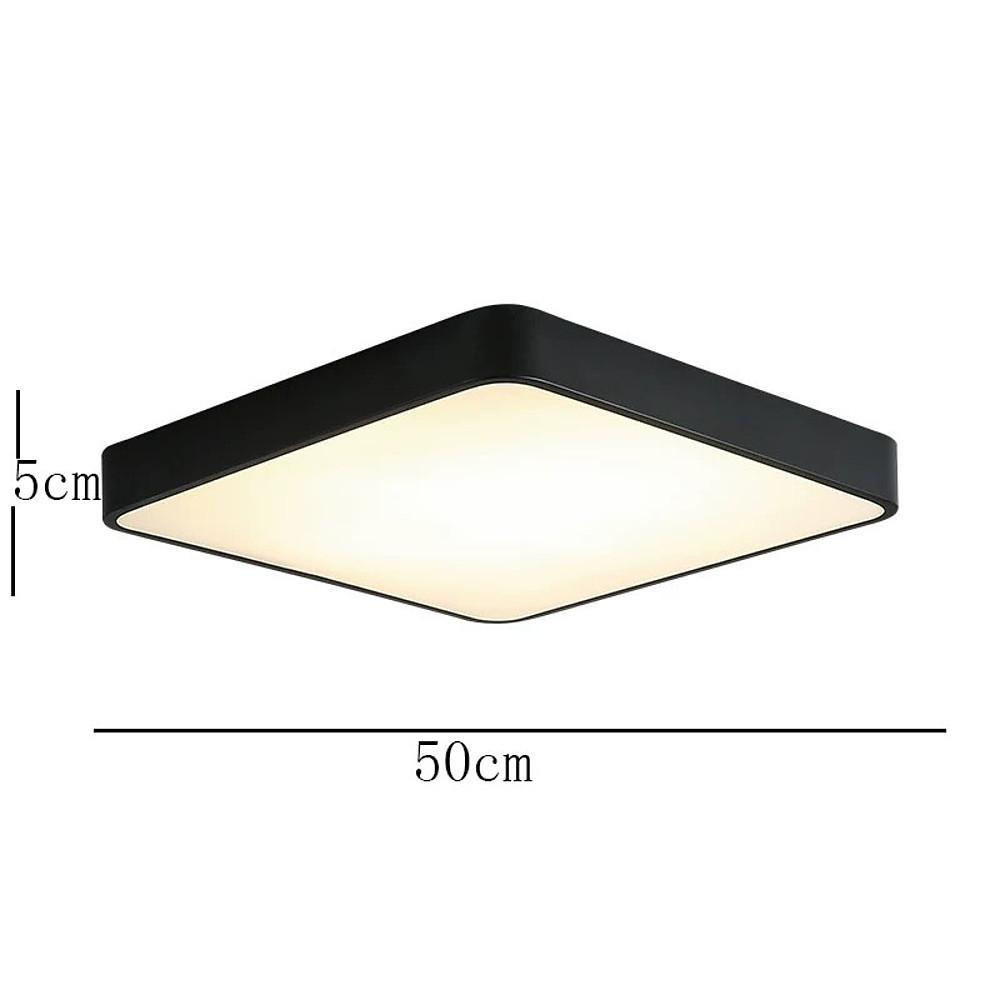 Square LED Flush Mount Ceiling Light Modern Metal Globe Design