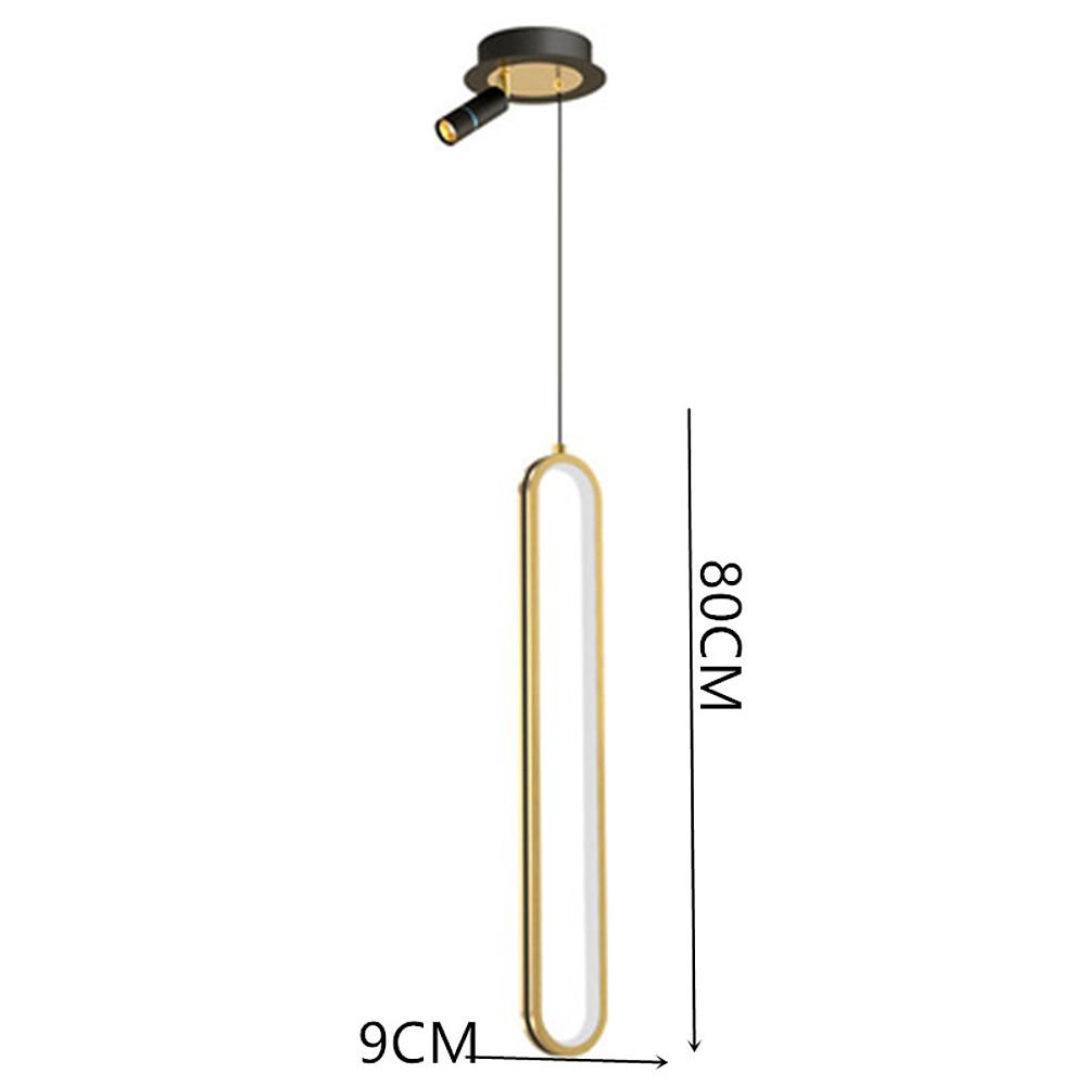Modern LED Pendant Light with Adjustable Spotlight - Aluminum &