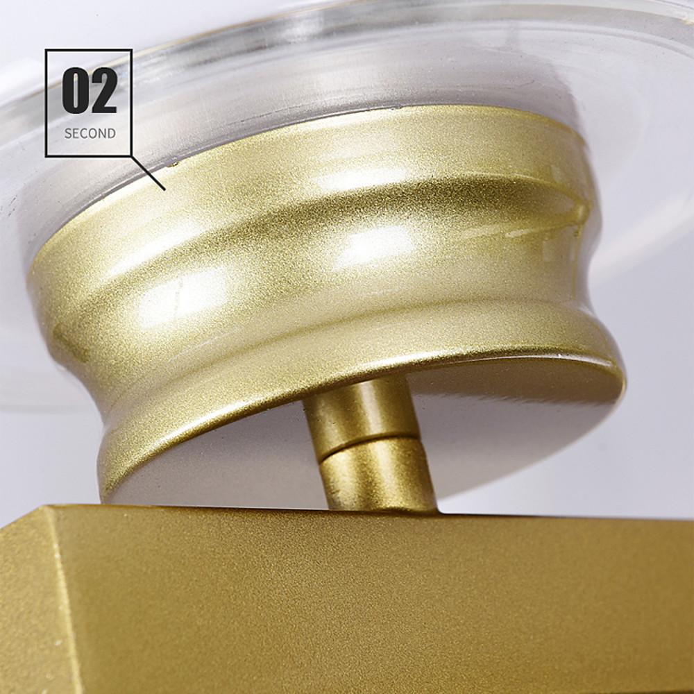 6-Light Glass Candlestick Modern Chandelier with Metal Frame