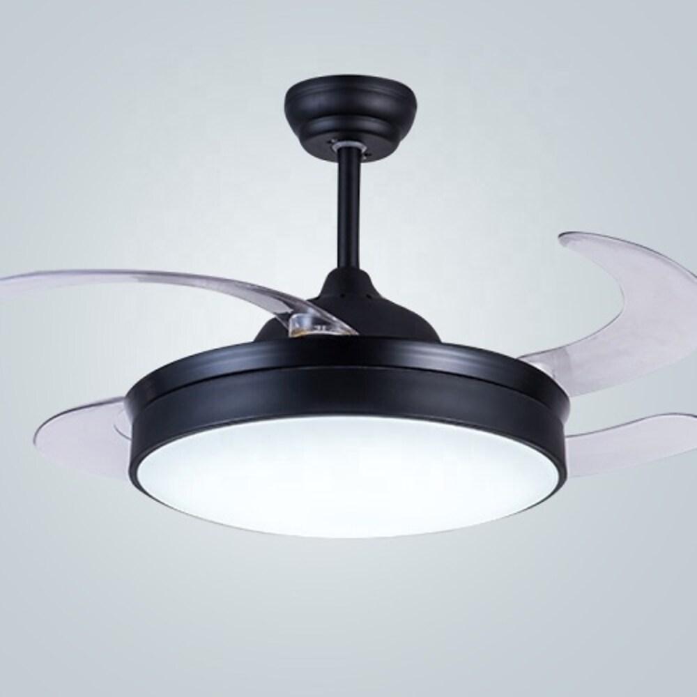 Nordic Drum Retractable LED Ceiling Fan Light with Remote
