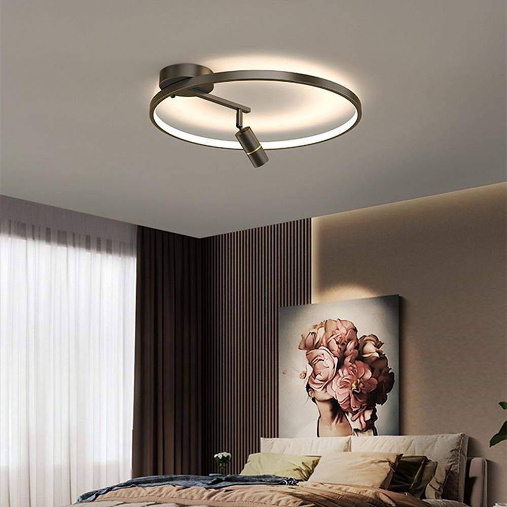 LED Circle Flush Mount Ceiling Light – Dimmable Modern Spotlight