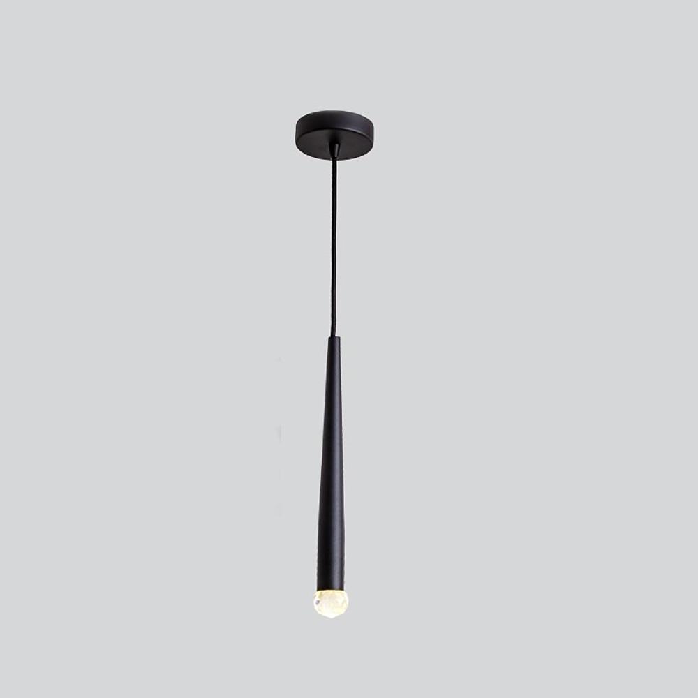 Slim Cylinder Electroplated Metal LED Nordic Pendant Light