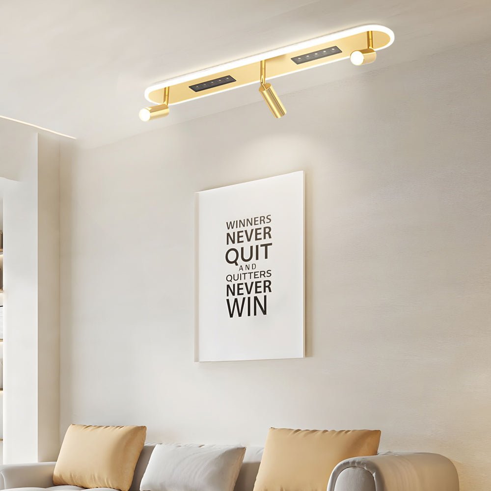 Modern Aluminum Adjustable Spotlight Ceiling Light with 3-Step Dimming